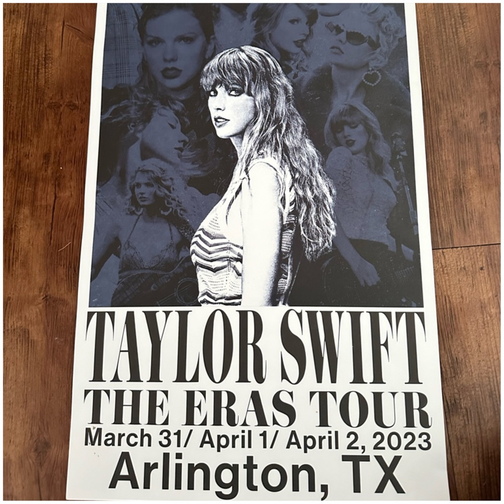 Arlington (Dallas) TX Taylor Swift Eras Tour Poster